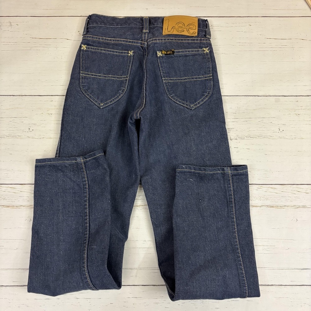 Vintage Lee Riders Jeans Boys 12 Slim Blue Denim Sanforized Made In USA 24x27 - Picture 2 of 10